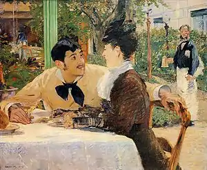 Chez le père Lathuille, 1879, Musée des Beaux-Arts Tournai