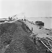 Building a dam in Vlissingen