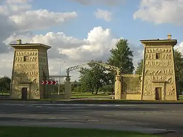 Egyptian Gate, Tsarskoe Selo, Saint Petersburg, Russia, unknown architect, 1829