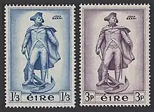 Barry on Irish postage stamps,Issue of 1956