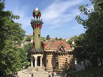 El Capricho de Gaudí in Comillas, Cantabria, by Antoni Gaudí (1883–1885)