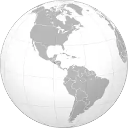 Location of El Salvador