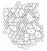 Tilegram (cartogram) of the Sejm electoral districts