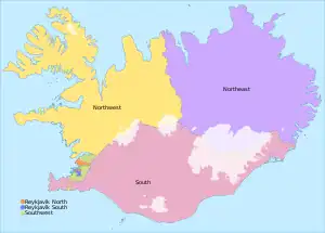 Constituencies of Iceland