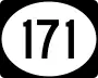 Highway 171 marker