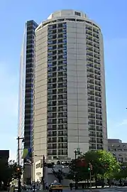 Embassy Suites Hotel, NW corner Cherry Street and Benjamin Franklin Parkway