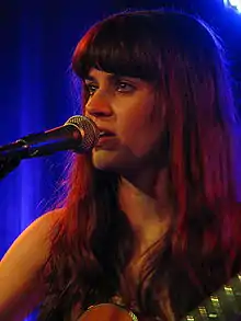 Emily Grove on stage at The Saint, Asbury Park, NJ in June 2014