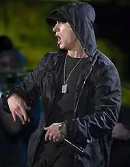 Eminem performing.