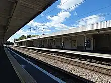 The platforms at Enfield Chase Station