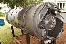 The engine of the U-2F in the Museum of the Revolution in Havana.