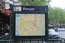 Pereire Metro Station in Paris