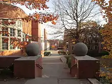 A picture showcasing the entrance to Butler College