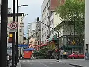 Entering Barrio Chino on Dolores Street