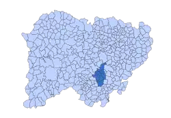 Location in Salamanca