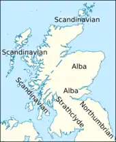 Map of northern Britain