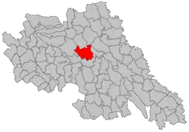 Location in Iași County