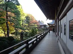 Engawa overlooking Erin-ji Gardens