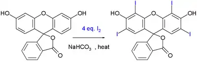 Erythrosine B synthesis