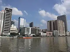 Buildings along the Pasig River in Escolta.