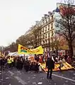 ÖDP France branch rallyists at the 2003 European Social Forum in Paris