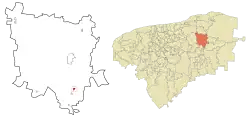 Location of Nacuche, Yucatan