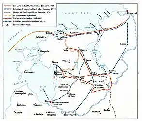 Estonian and Soviet operations in Estonia and Latvia, 1918–19