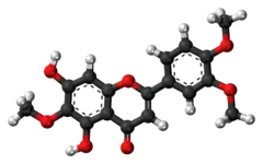 Ball-and-stick model of eupatilin