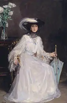 Evelyn Farquhar, wife of Captain Francis Douglas Farquhar (by John Lavery)