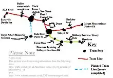 Map of the horse drawn system