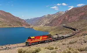 The train from Lima to La Oroya between Chinchan and the Antikuna pass