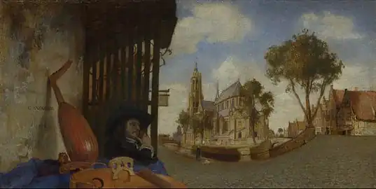 painting of a 17th-century city