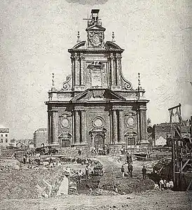 Facade of the Temple on the Place de Brouckère/De Brouckèreplein, 1867–1871