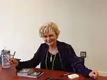 Faith Hunter speaking at Athens-Clarke County Library in 2014