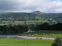 Farmland near Abergavenny in Wales