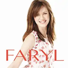 An album cover depicting a smiling, brown-haired girl in her early teens on a white background, featuring "FARYL" in bold, red letters.