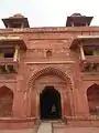 The Rajasthani style-influenced entrance to Empress Palace