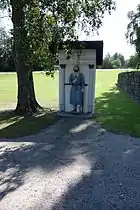 The Poor Man Statue outside of Pedersöre Church