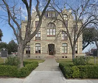 Courthouse rear, west elevation (2015)