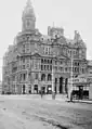 Federal Coffee Palace from north along King Street, 1890s