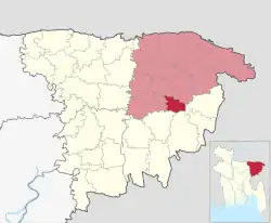 Location of Fenchuganj