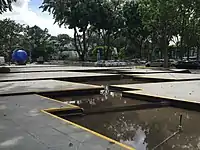 The Fibonacci Terrace at the Science Centre Singapore. The tiles making up the terrace are arranged to form shapes with sides in proportion to Fibonacci number.