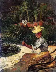 Figura en el jardín, 1900