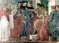 Filippino Lippi, The Apostles Paul and Peter confront Simon Magus before Nero.