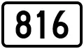 Regional Road 816 shield}}