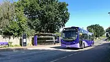 Wright StreetLite on the BRT route at Bridgemary, Gosport in June 2022