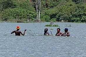 People fishing for tilapiaLake Naivasha, Kenya