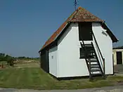 Fjordling Smokehouse. This smokehouse can be found at Dunstable Farm, Salisbury. The outbuilding shown is typical of this Wiltshire valley.