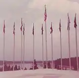 Flagpoles at Hodges Gardens (September 1972)