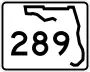 State Road 289 marker