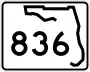 State Road 836 marker